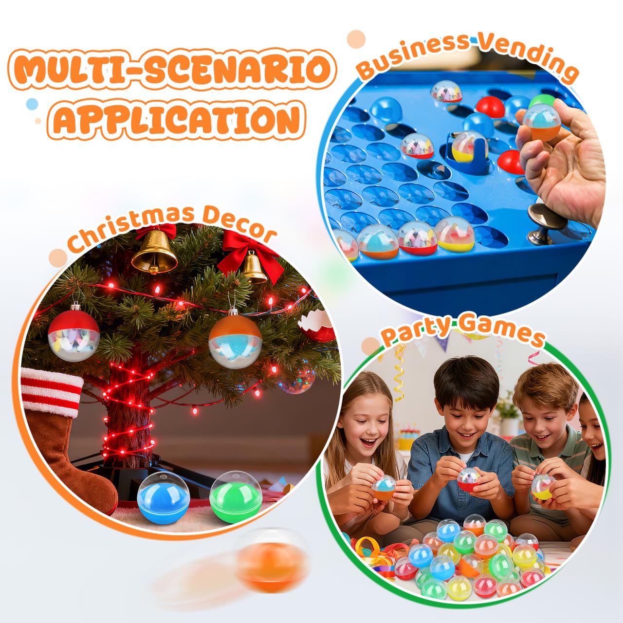 Plastic candy storage ball suitable for events and gifts