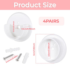 plastic closet end supports for wardrobe