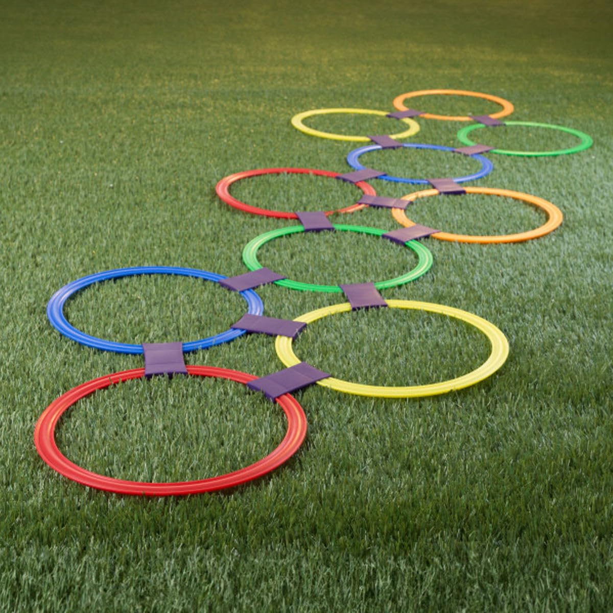 Plastic connectors and rings dimensioned for durability