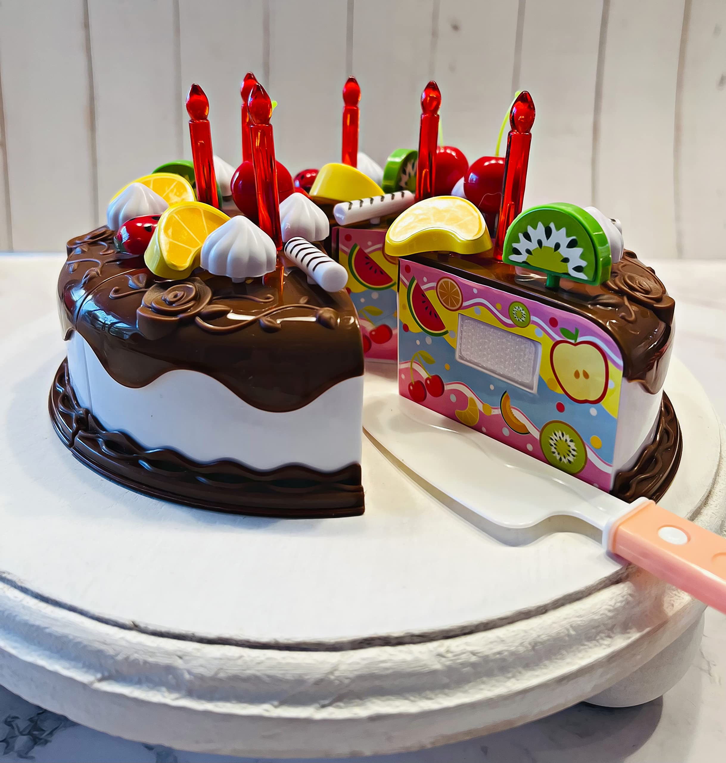 Plastic decorative cake display prop