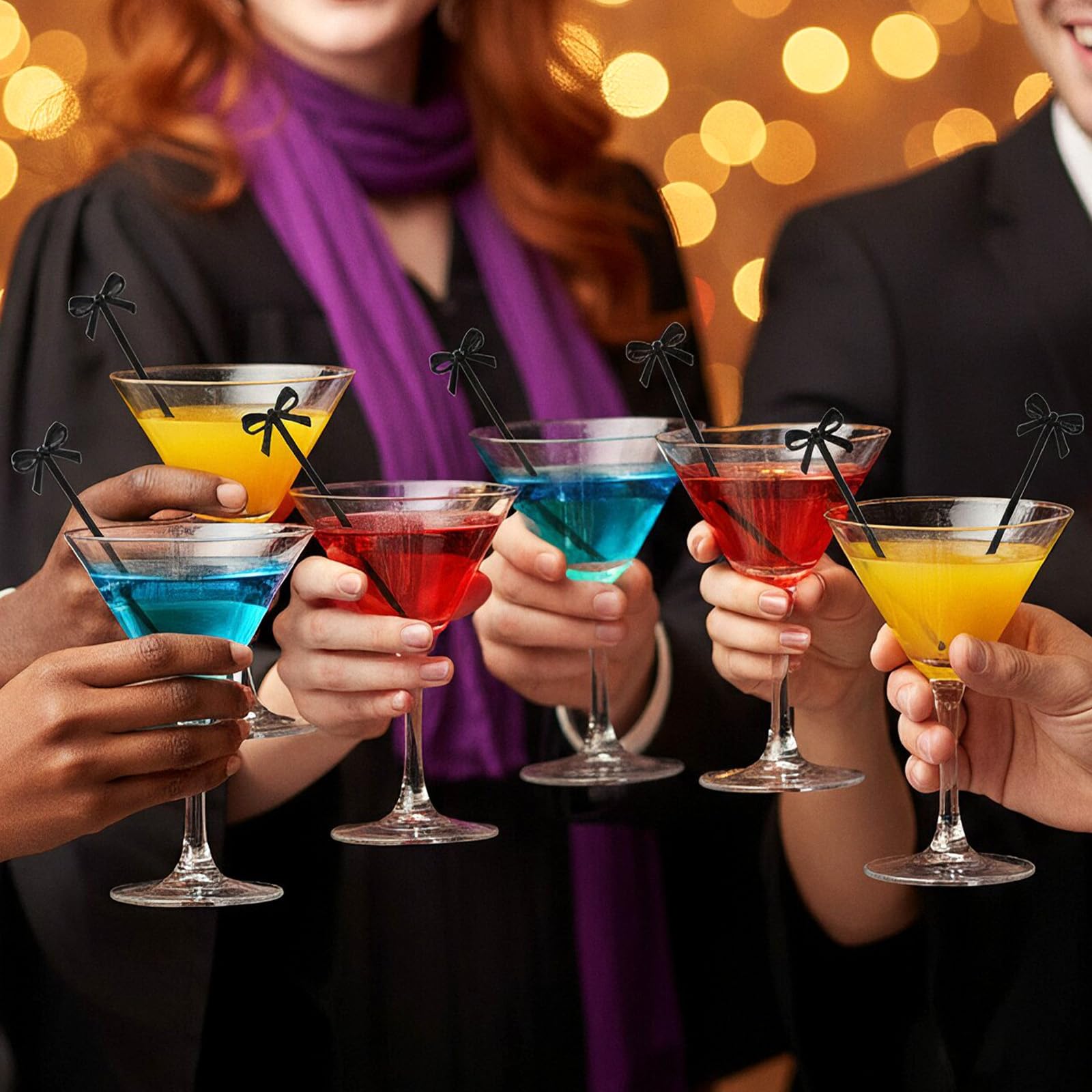 Plastic cocktail toppers Giantree 60 pieces