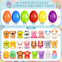 plastic Easter eggs in 6 colors