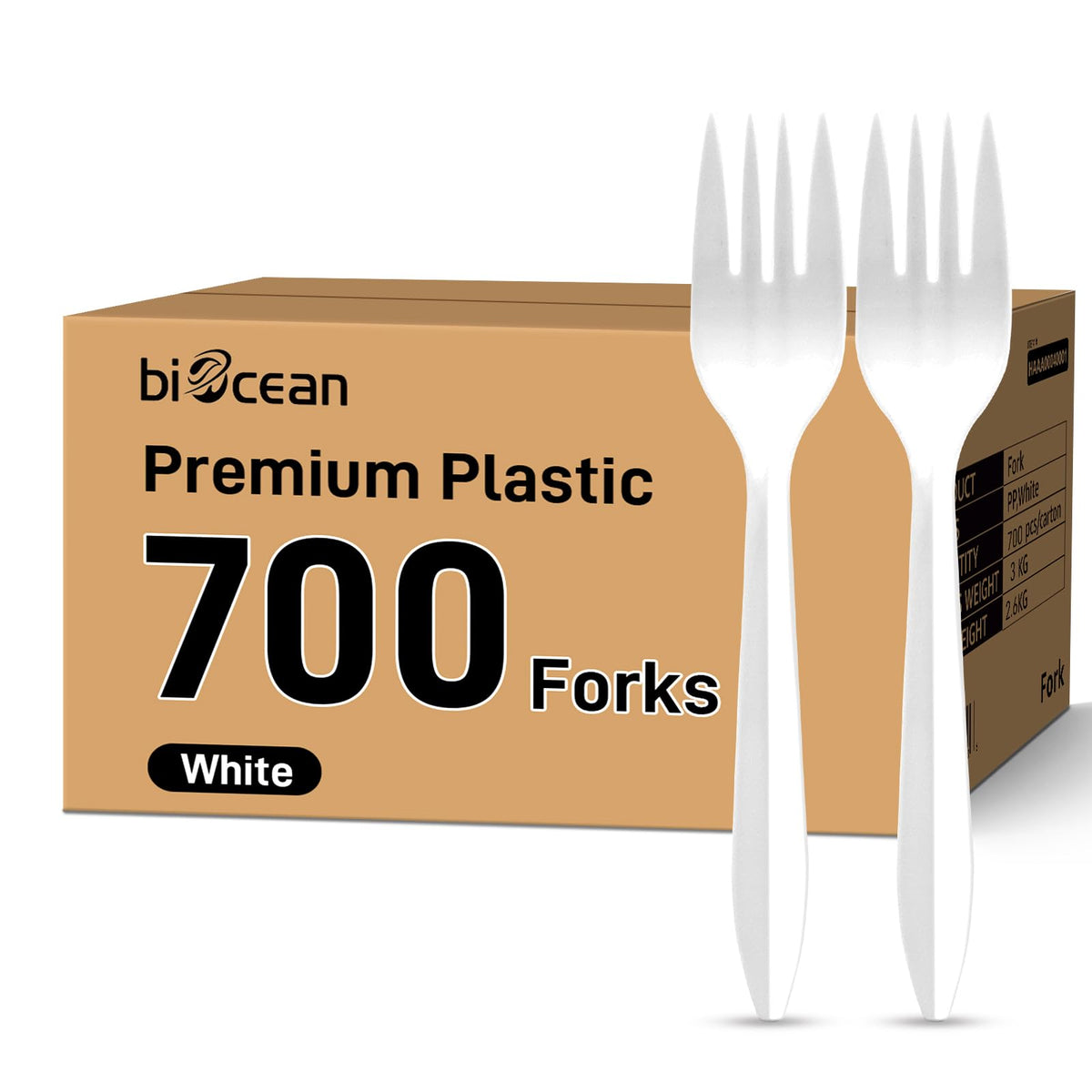 700 count plastic forks bulk white disposable forks ready for events