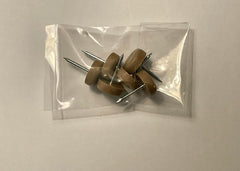 6 piece pack of plastic head nails by Bittlemen Co for headrests