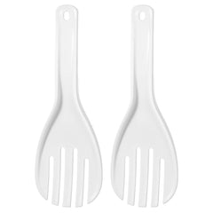 Plastic Rice Spatula fork-like scooper 2 piece white set