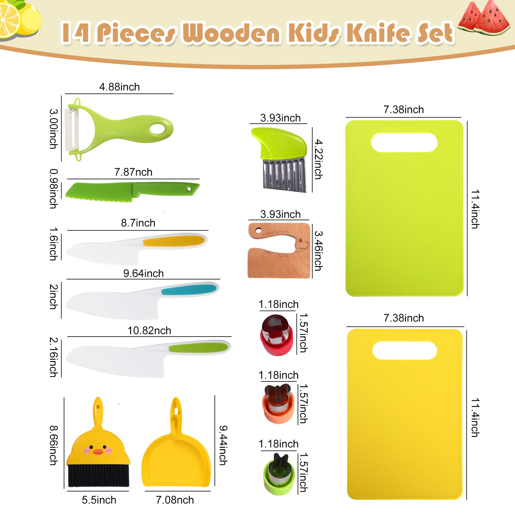 Plastic serrated knives close up in set