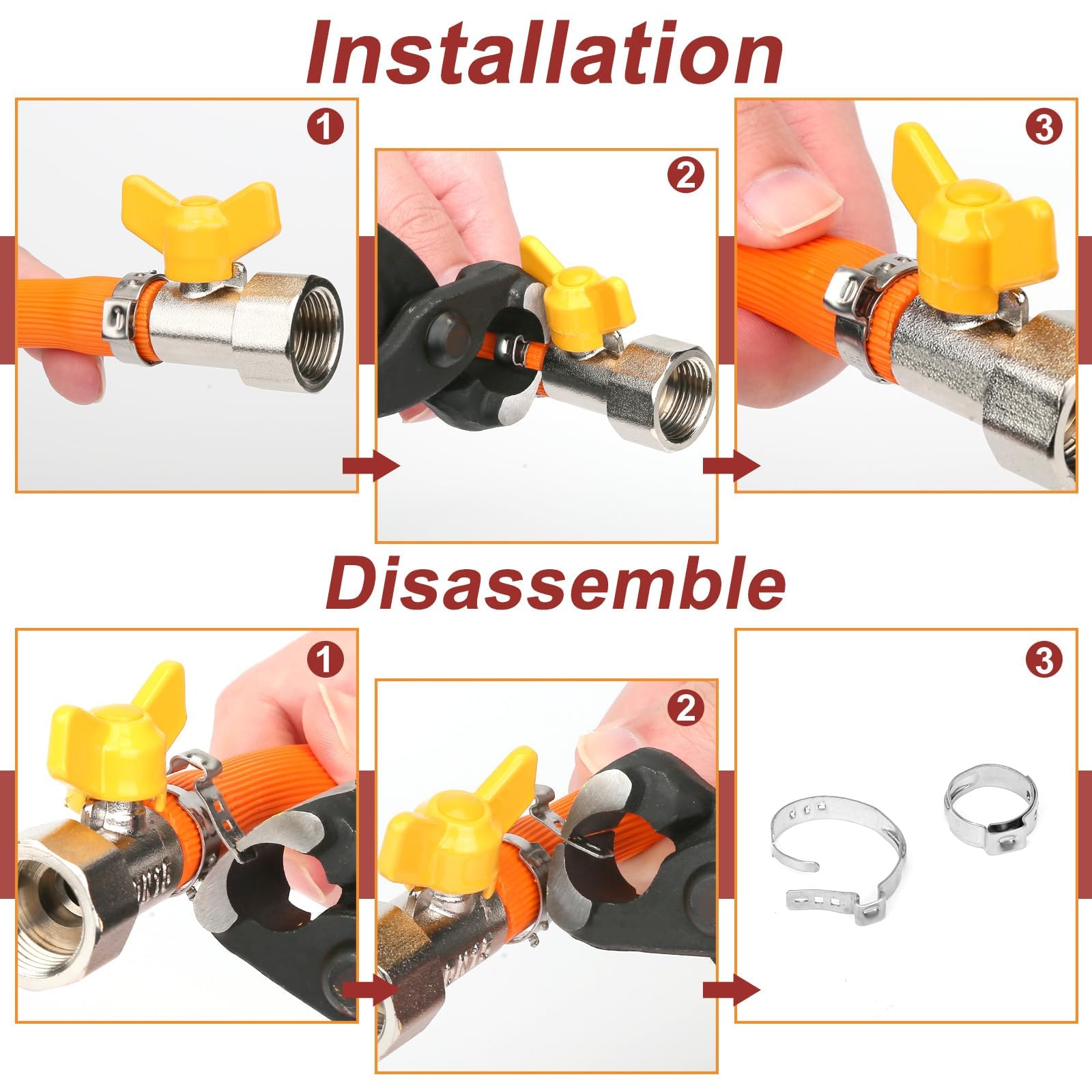 Versatile hose clamp kit for automotive industrial marine home use