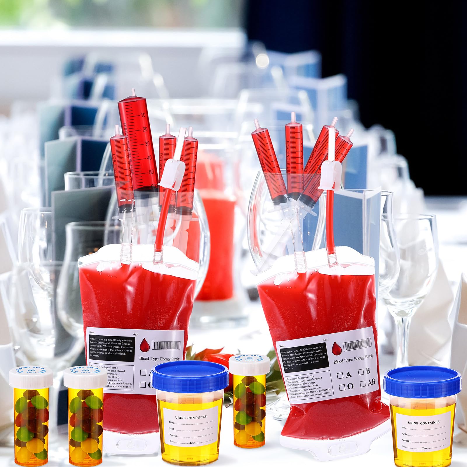 Plastic syringe and small syringes for beverage dispensing