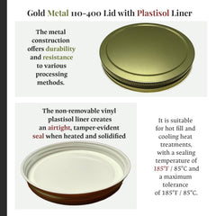 Pack of 4 lids ready for North Mountain Supply jars