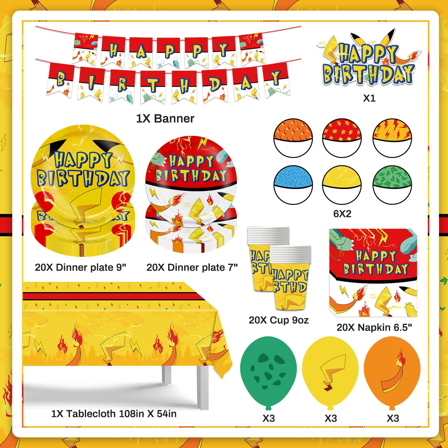 plates 40pcs included in 104pcs set