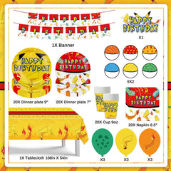 plates 40pcs included in 104pcs set