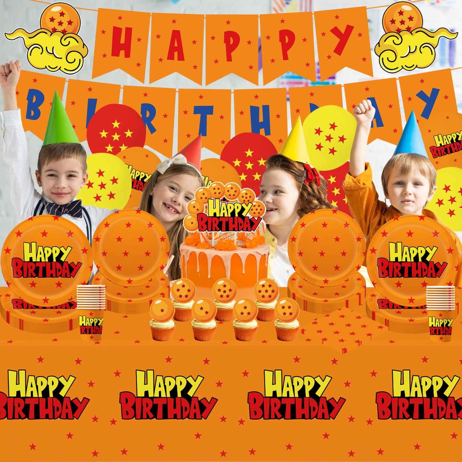 20pcs 7 inch plates for dragon birthday decoration
