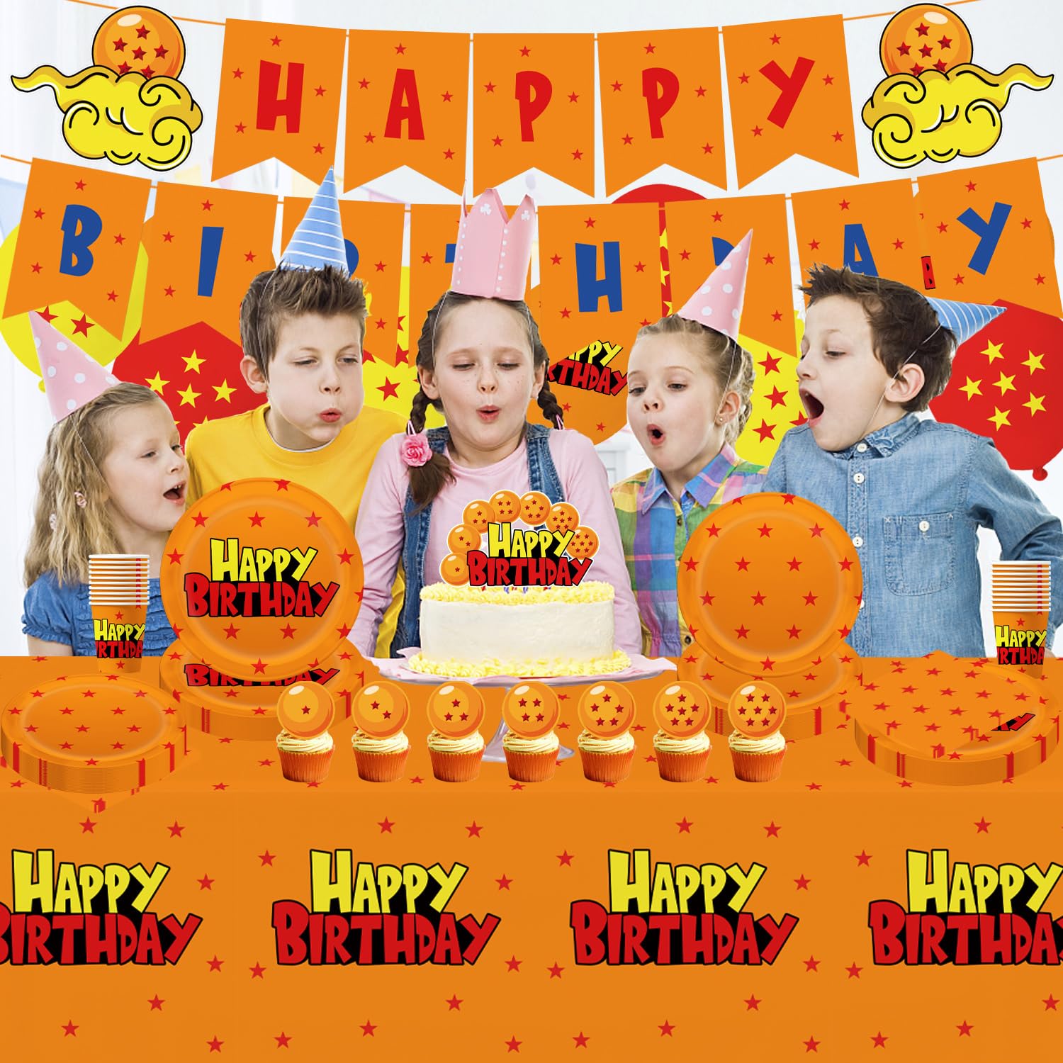 20pcs 9 inch plates in dragon birthday decoration