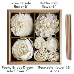 plawanature peony 3in sola flower