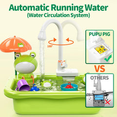 Floating fishing toys included with sink play set