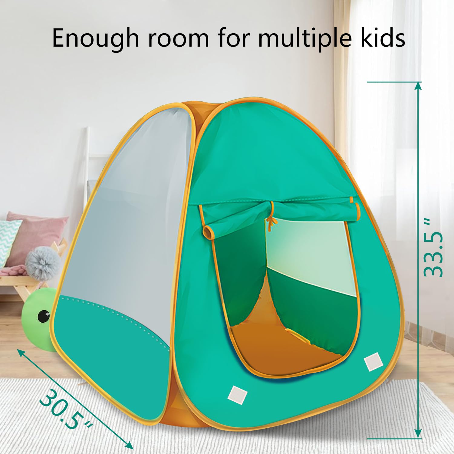 Playhouse style tent suitable for children and pets