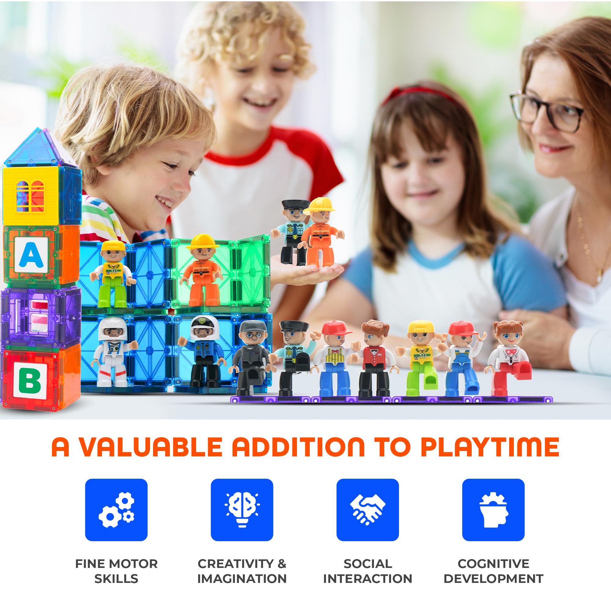 Gift-ready packaging for Playmags figures expansion