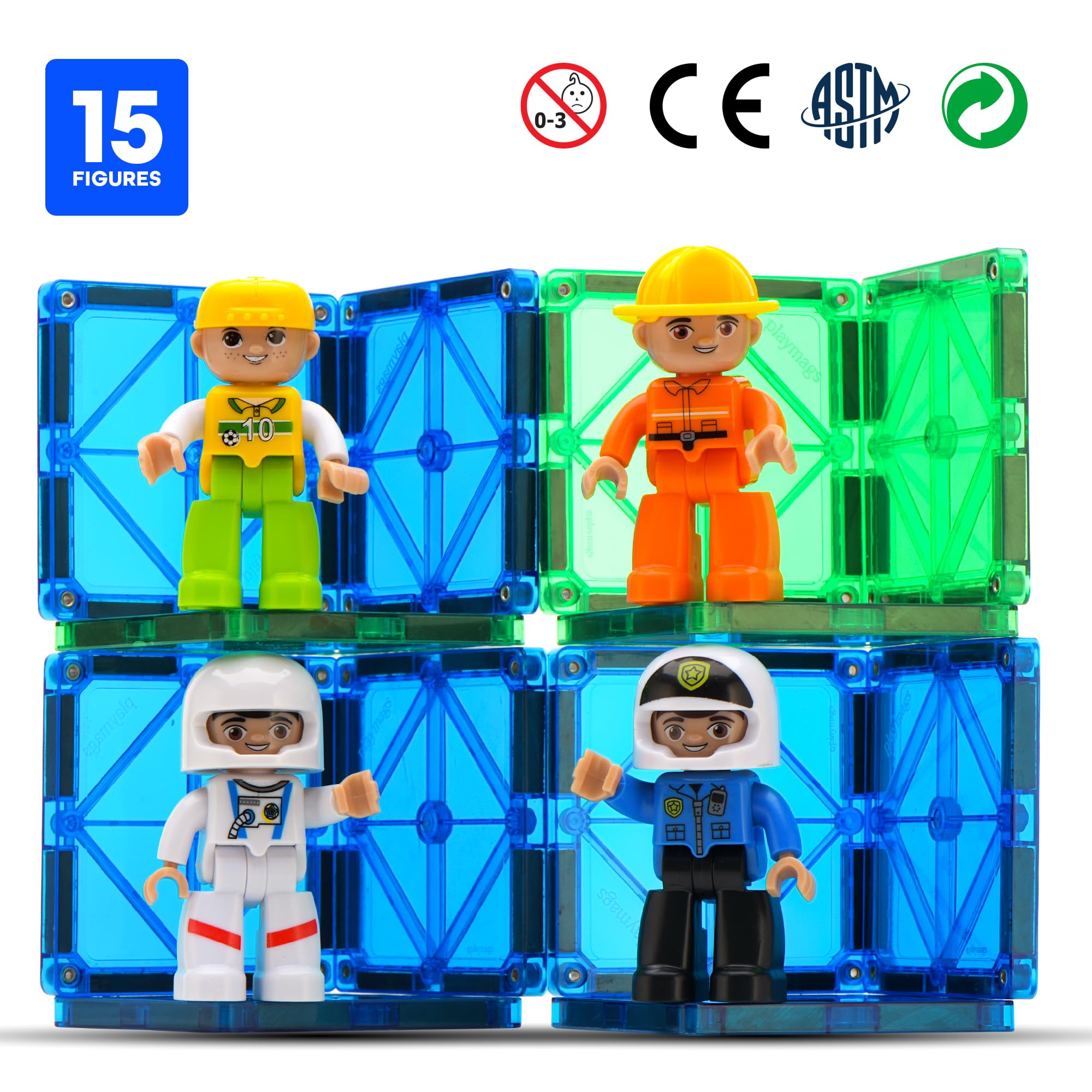 Expansion accessories pack for magnet tiles