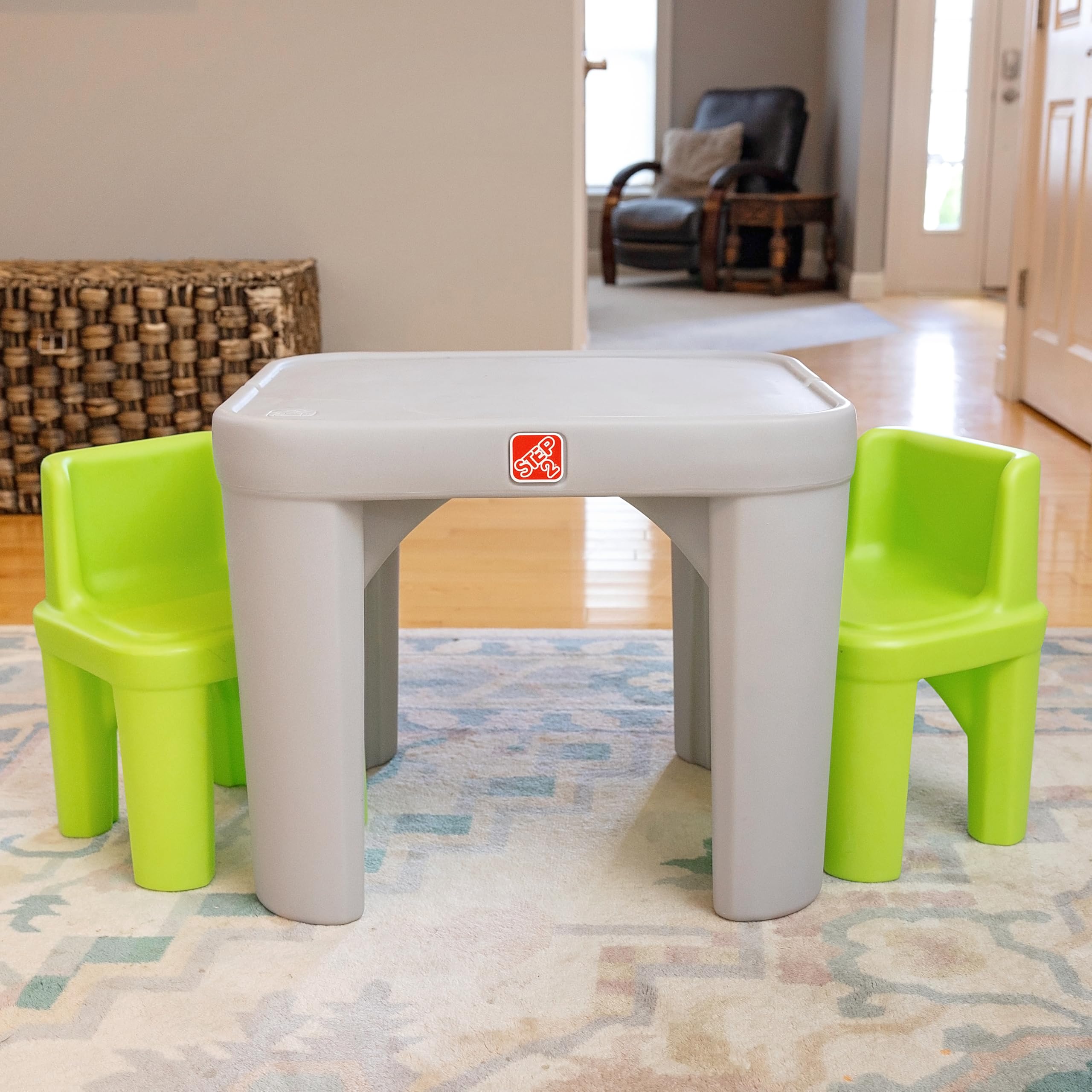 Space saving design with chairs tucked under table