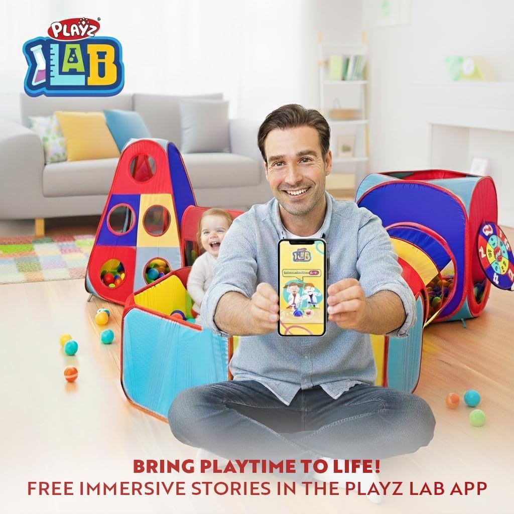 Playz safety approved indoor outdoor play tent image