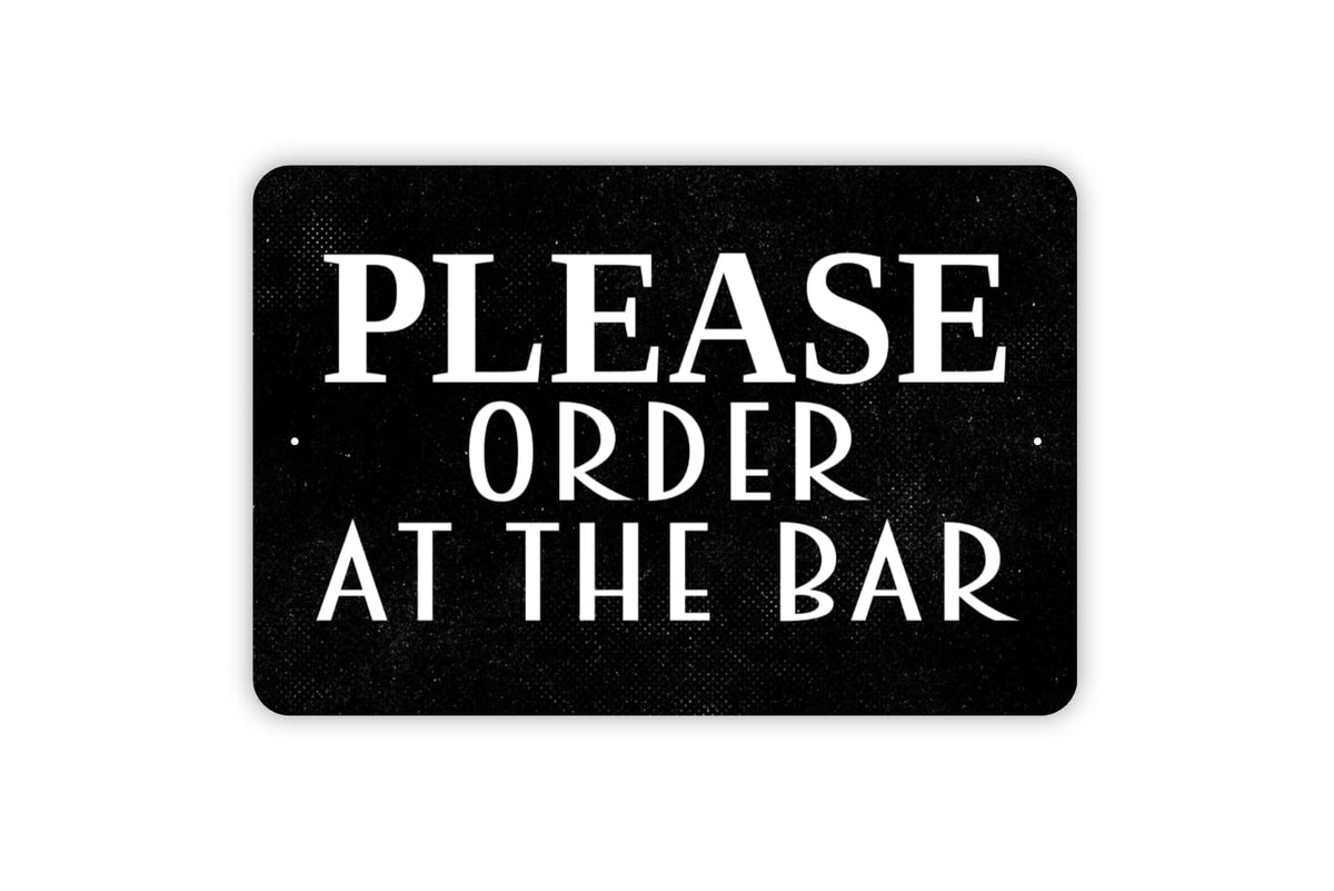 Please Order At The Bar Sign metal tin sign product image