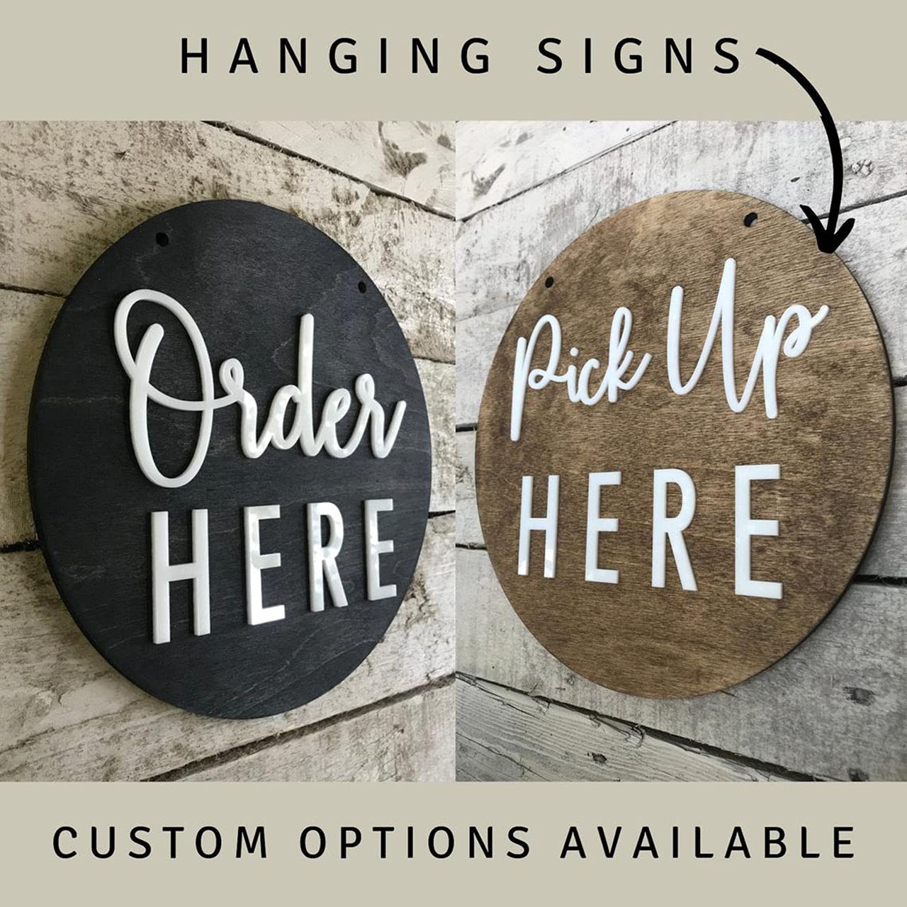 Waterproof acrylic sign resisting heat and cold for outdoors