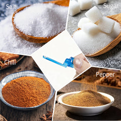 Travel glass vial spice containers for camping use