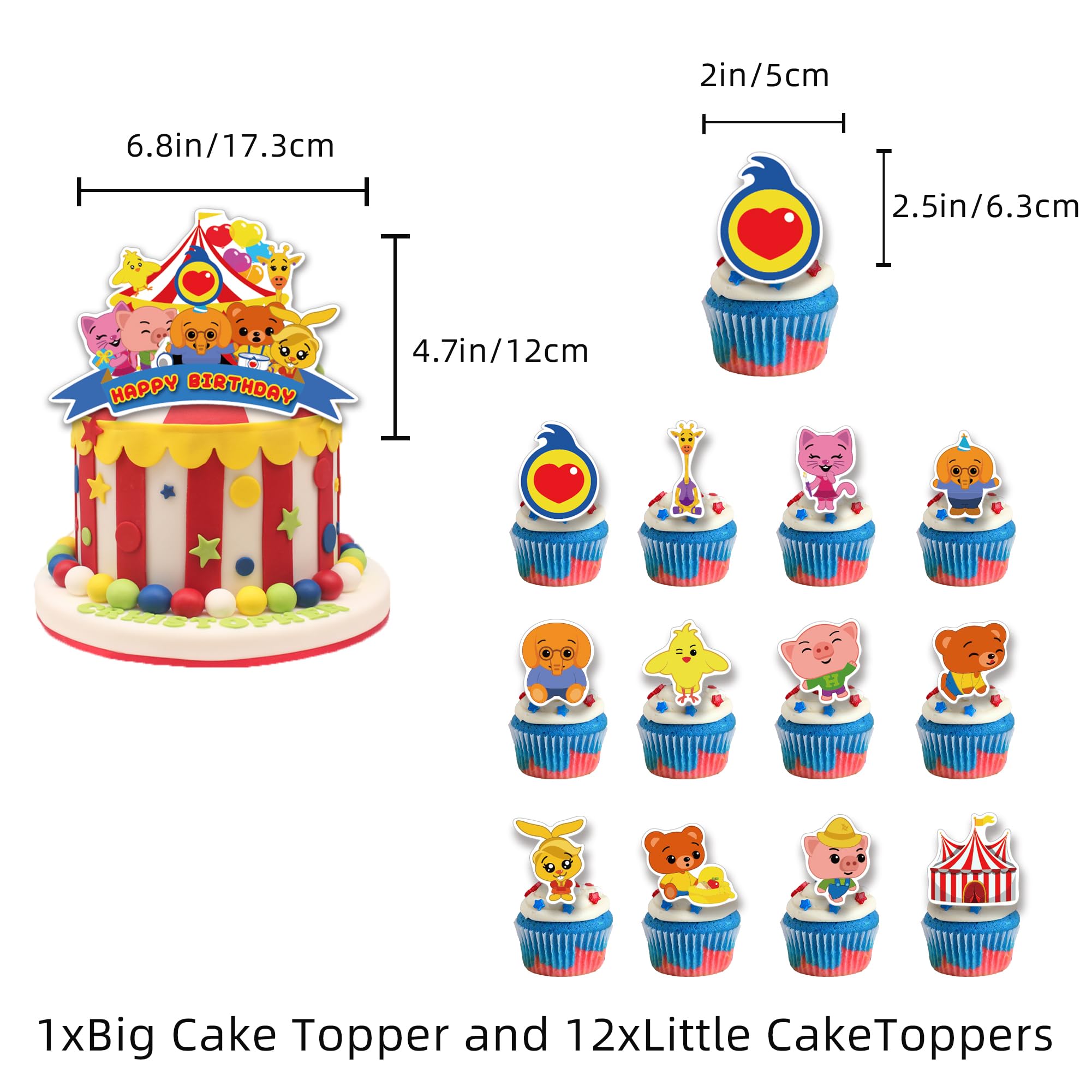 Plim Plim Birthday Party Decorations Kit latex balloons 18