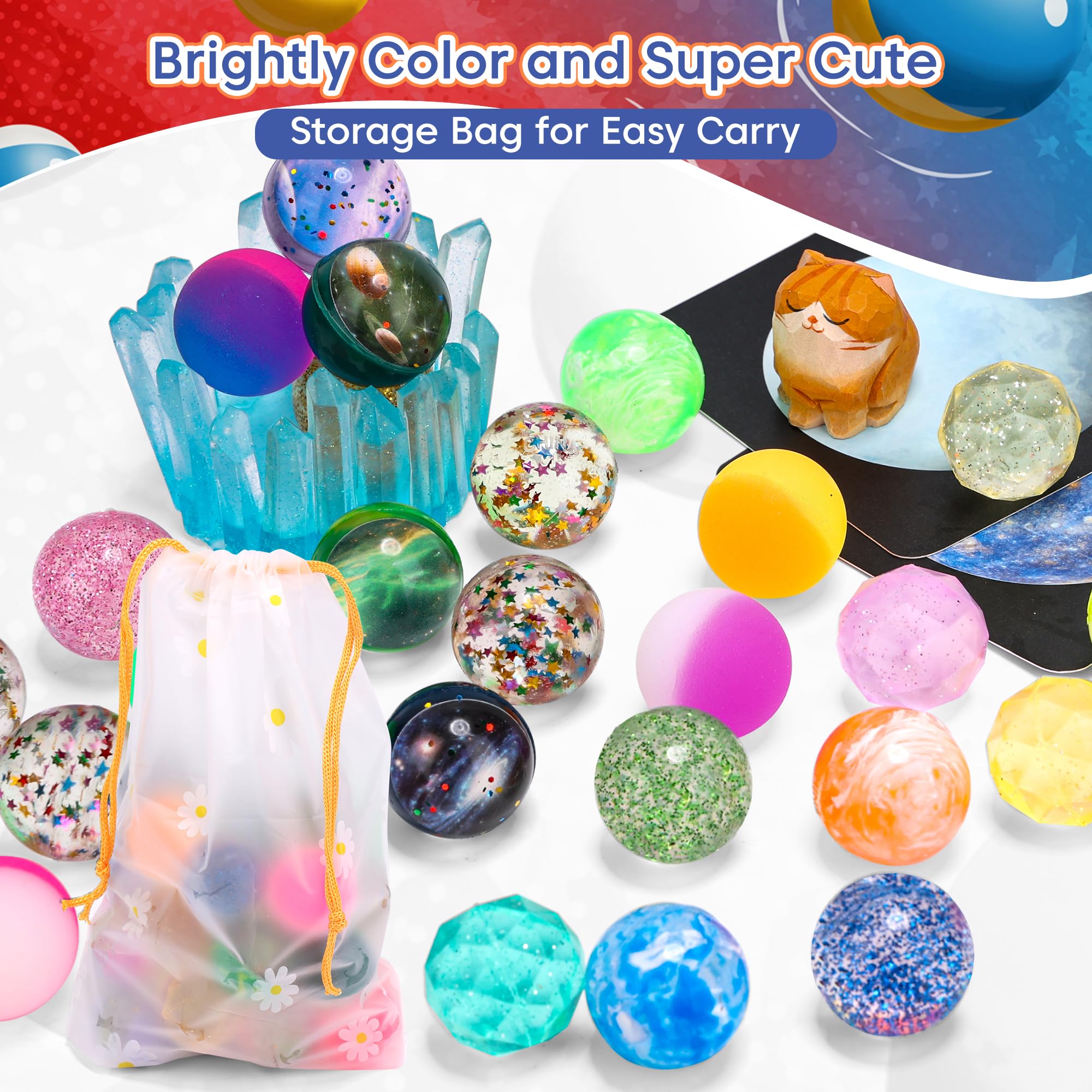 Outdoor play with Pllieay 32mm bouncy balls