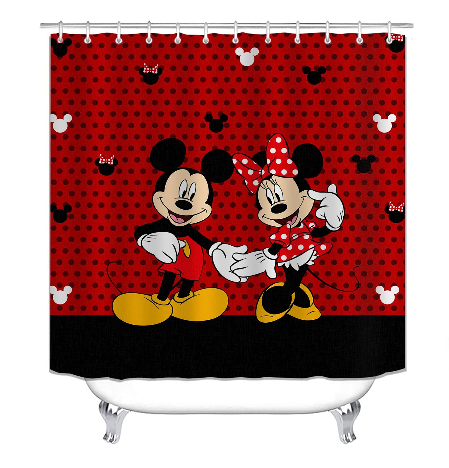 Non-slip rugs and bath mat from PLMZUOK set