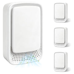 Four unit plug-in ionic air purifier for home use in multiple rooms