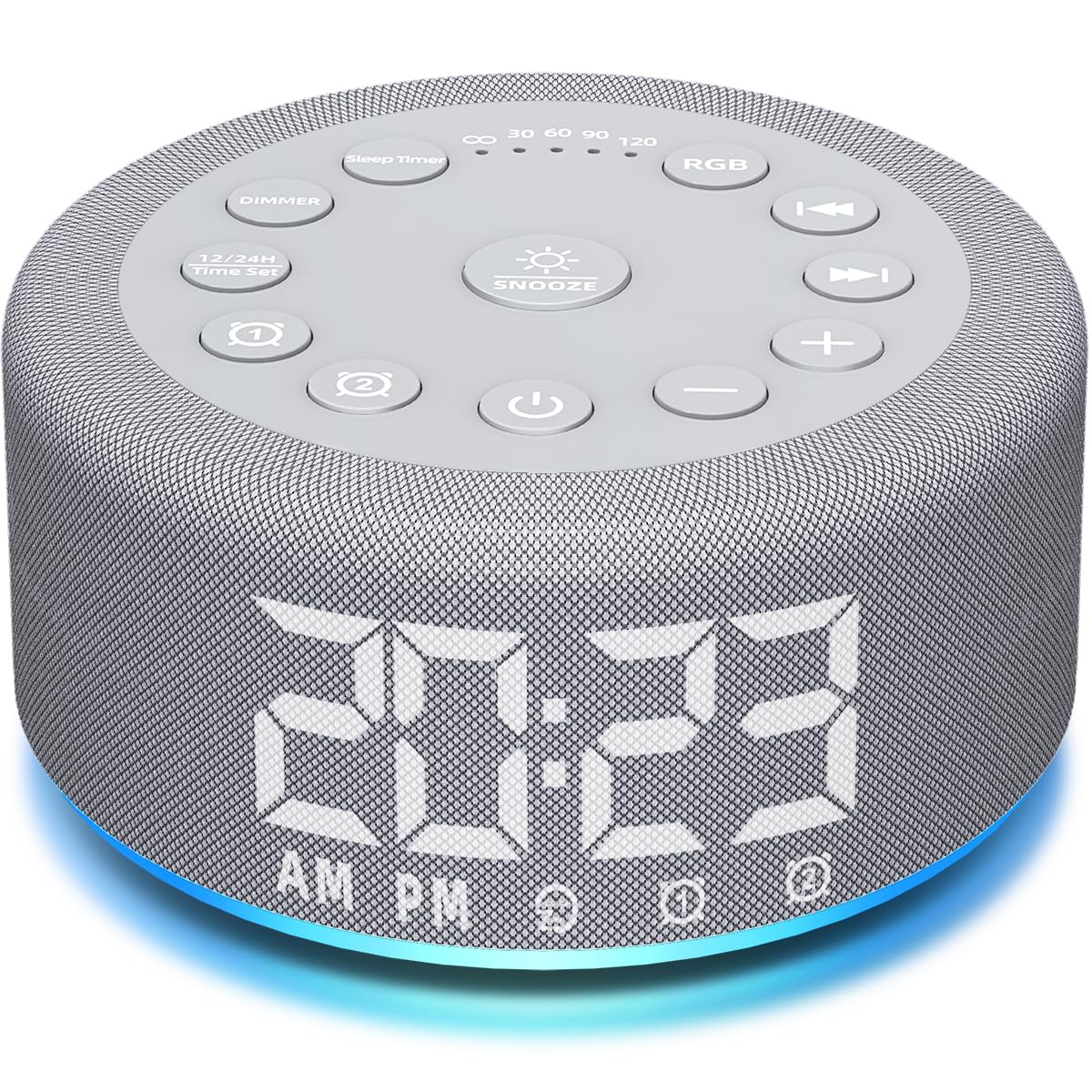 Plug-in Sound White Noise Machine front view with night light