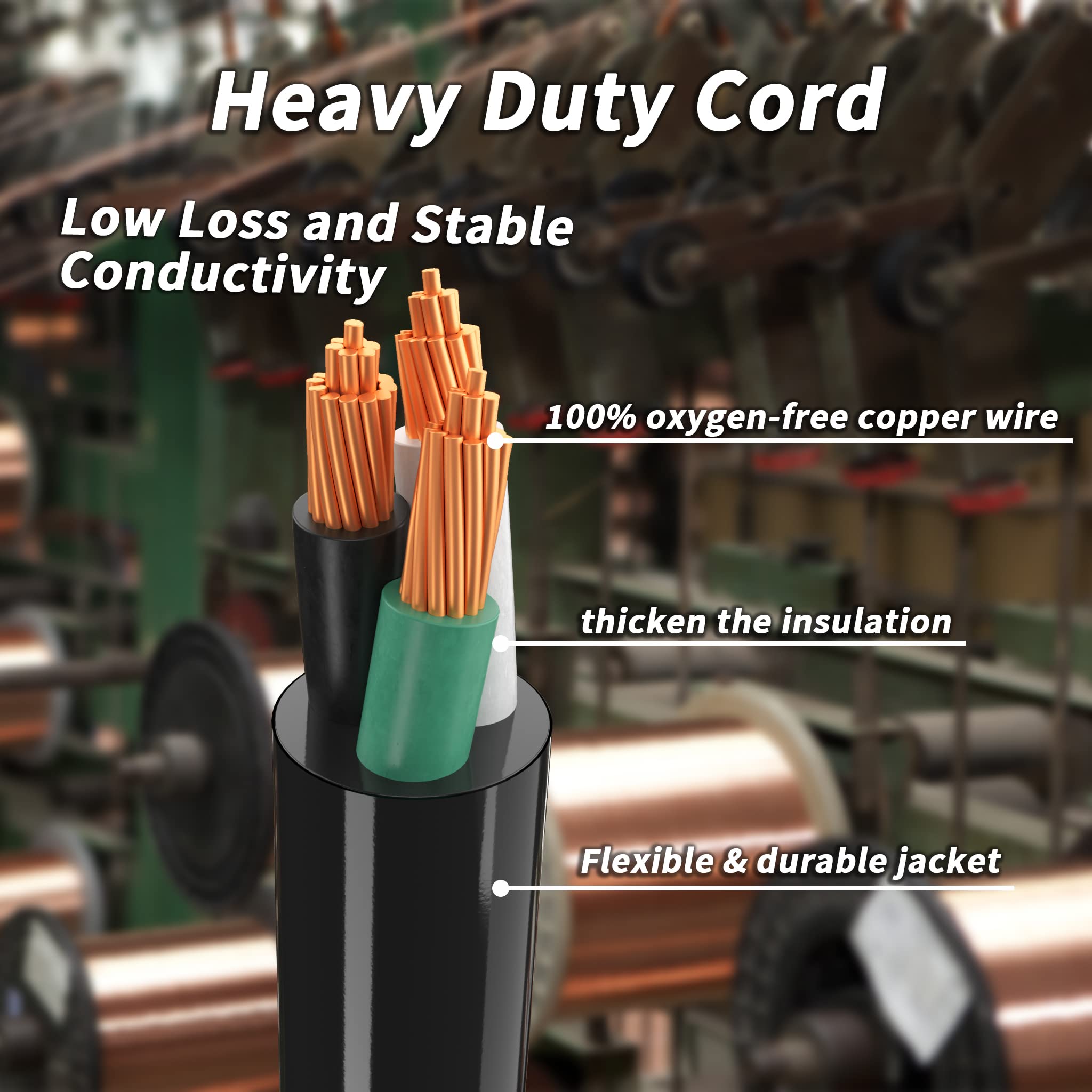 IP65 weatherproof rv extension cord for outdoor use