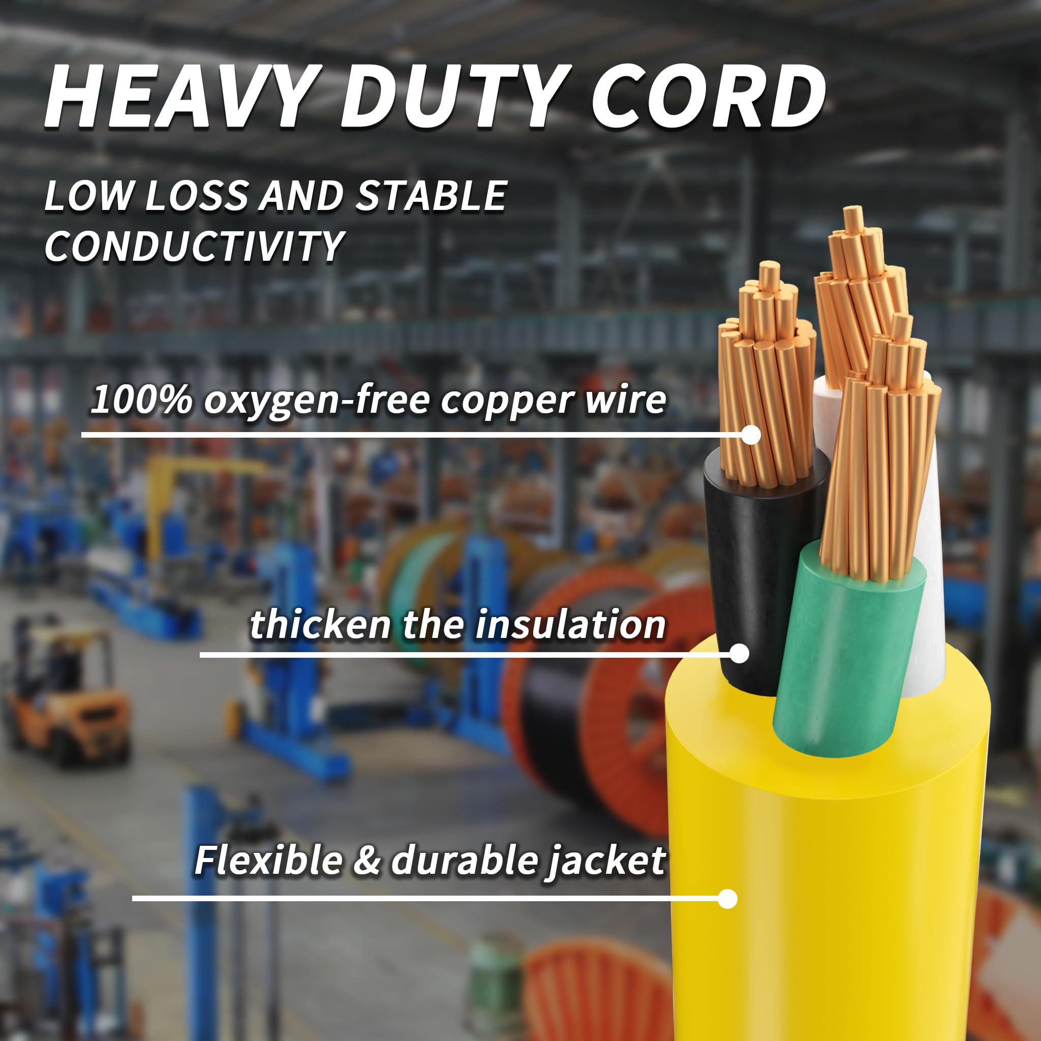 Weatherproof SJTW jacket on outdoor extension cord