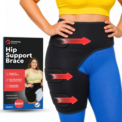 Plus Size Hip Brace Thigh Compression Sleeve product front view