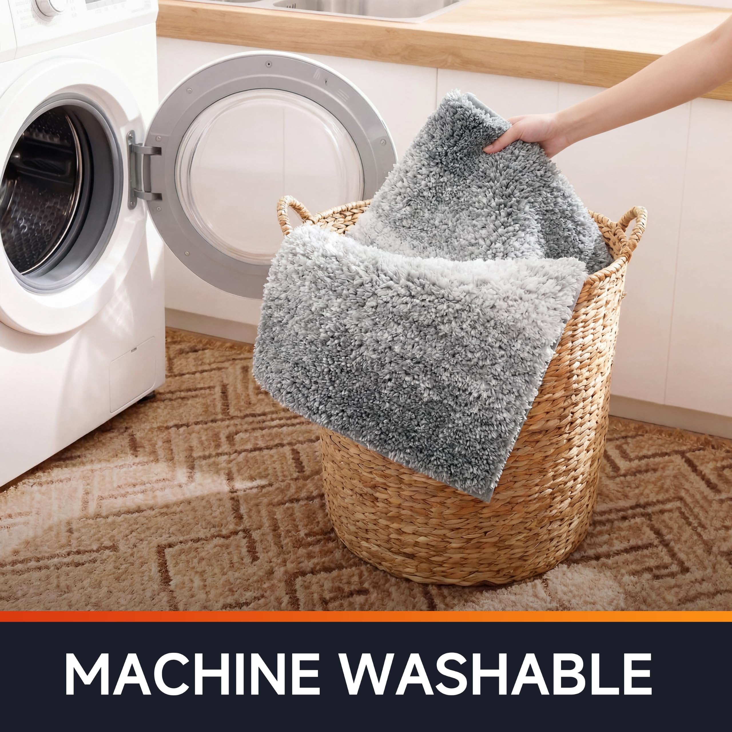 quick-dry microfiber bath rug for busy bathrooms