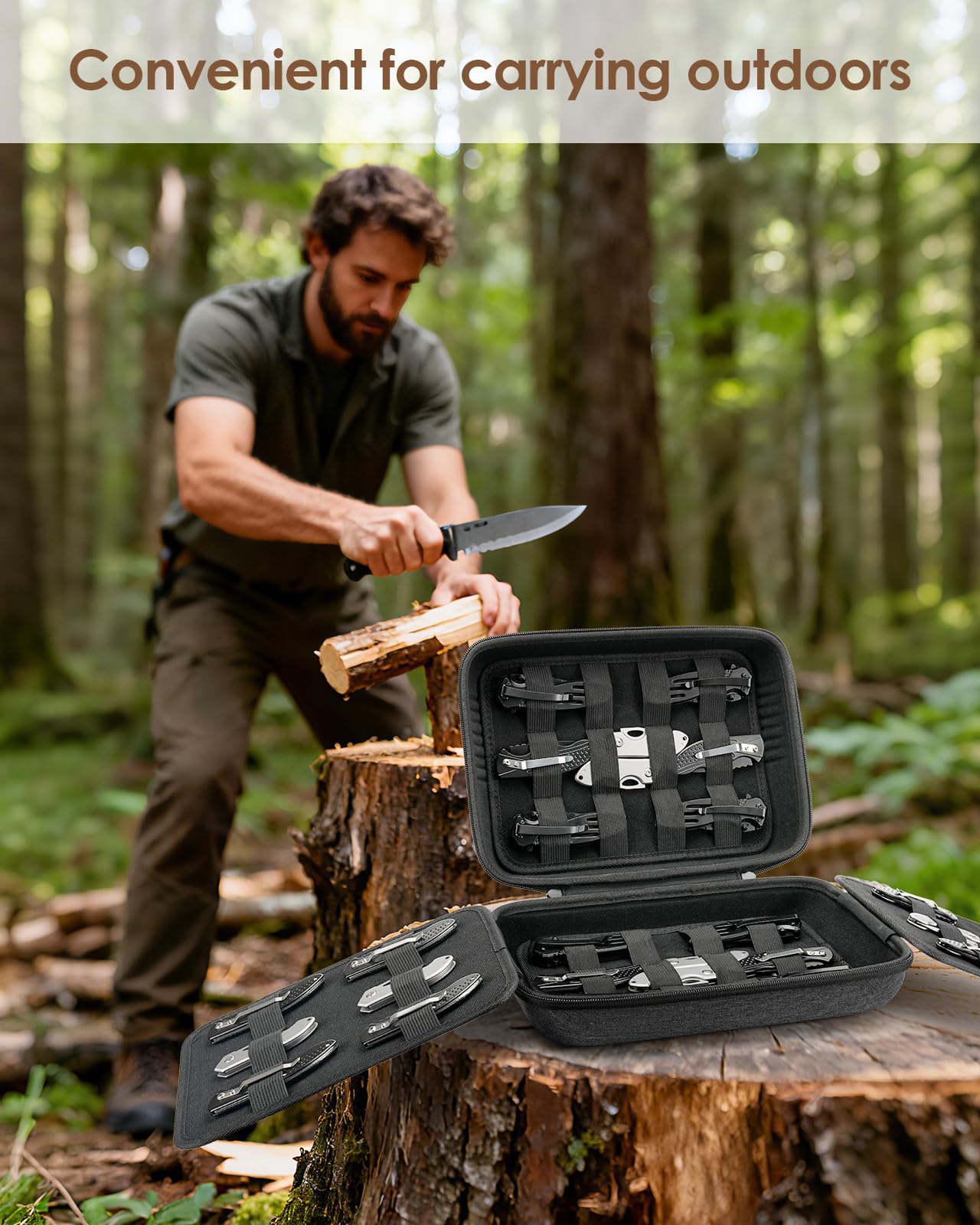 SQERO pocket knife display case