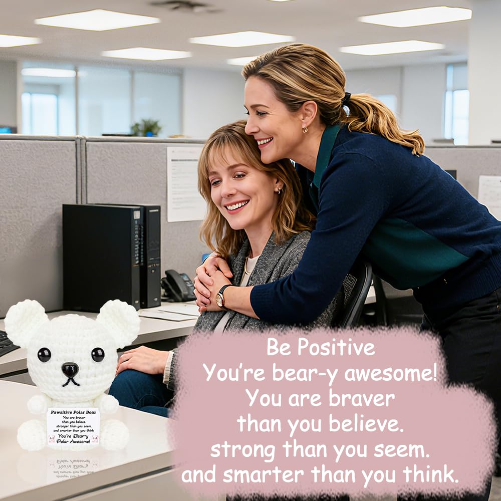Home office decor polar bear plush gift