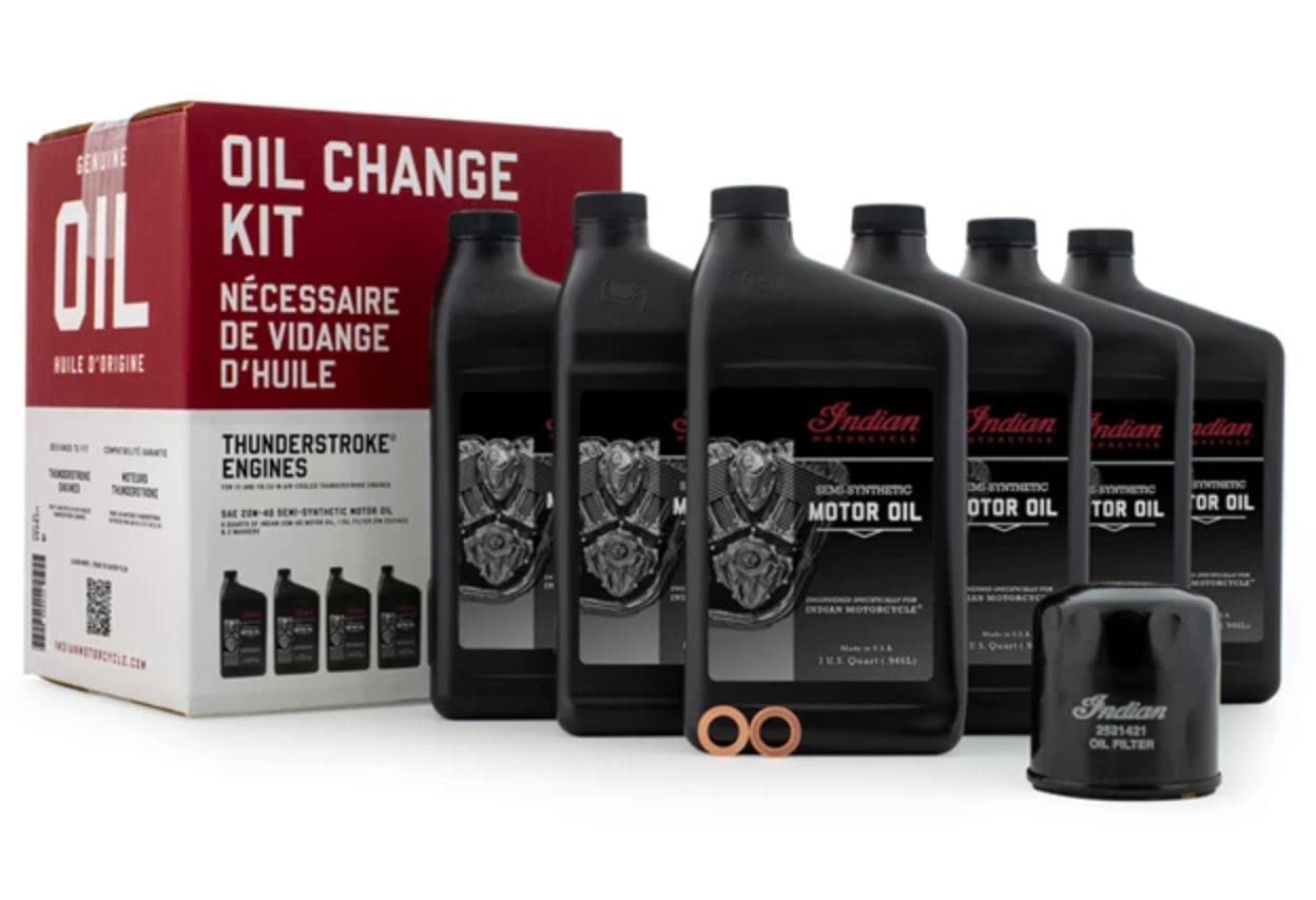 Polaris Thunderstroke oil change kit for 111 and 116 engines includes oil, filter and washers