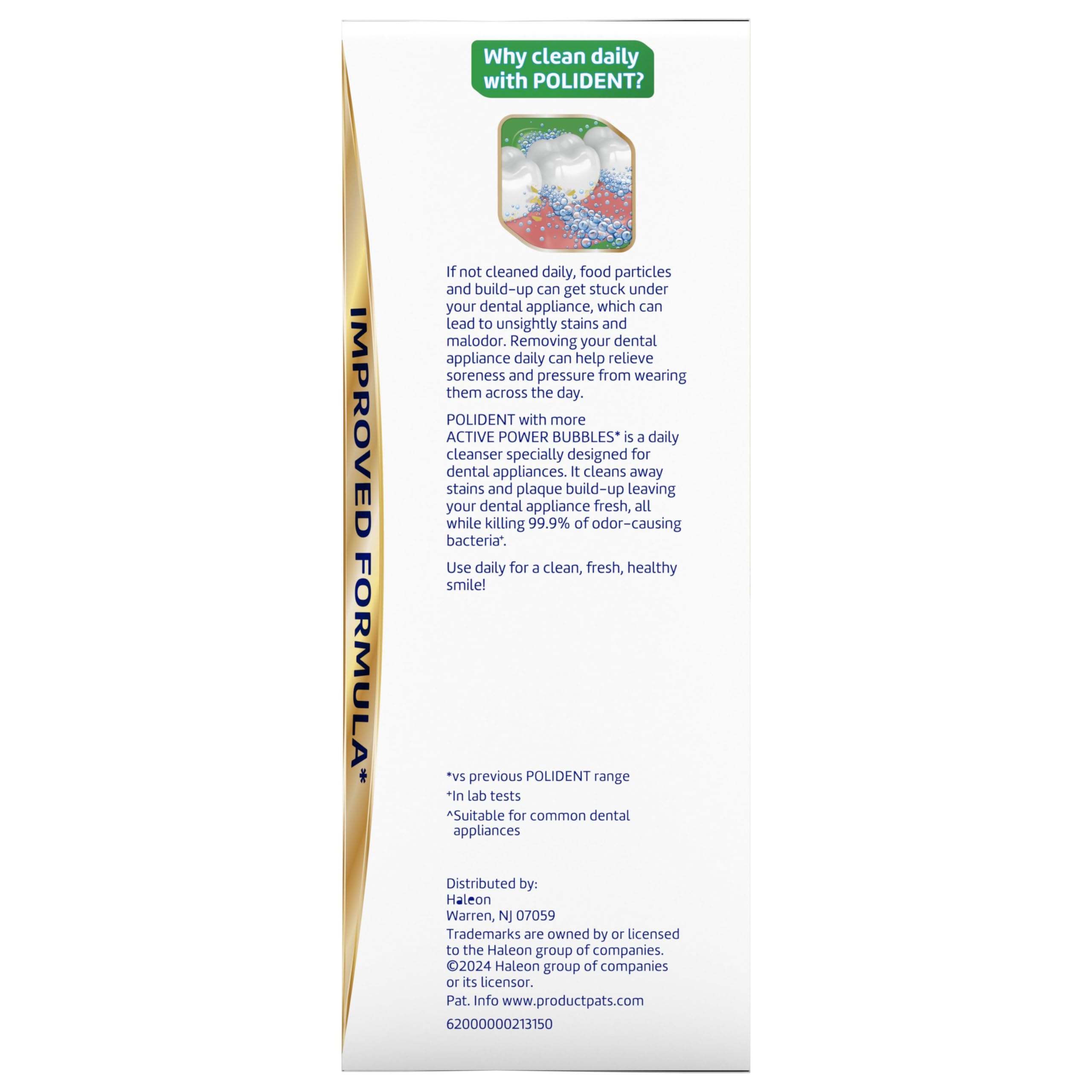 Polident retainers cleaning tablets kit