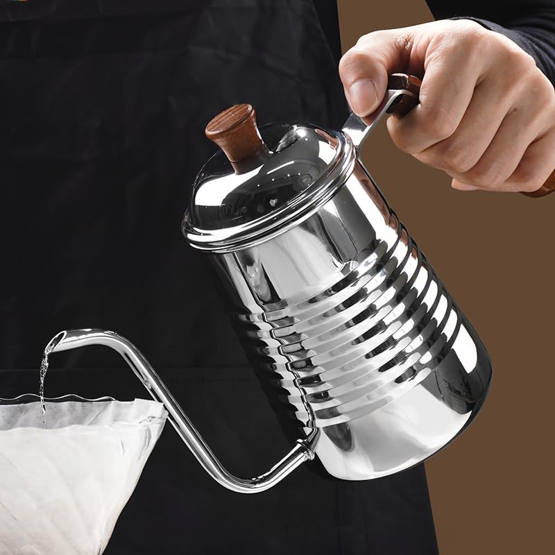 Polished finish stainless steel kettle for modern kitchens