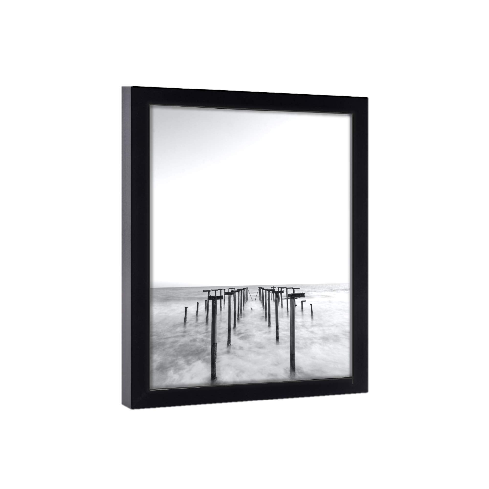 Polished glass front 7x8 frame for photos