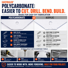 Plexiglass replacement polycarbonate sheet clear