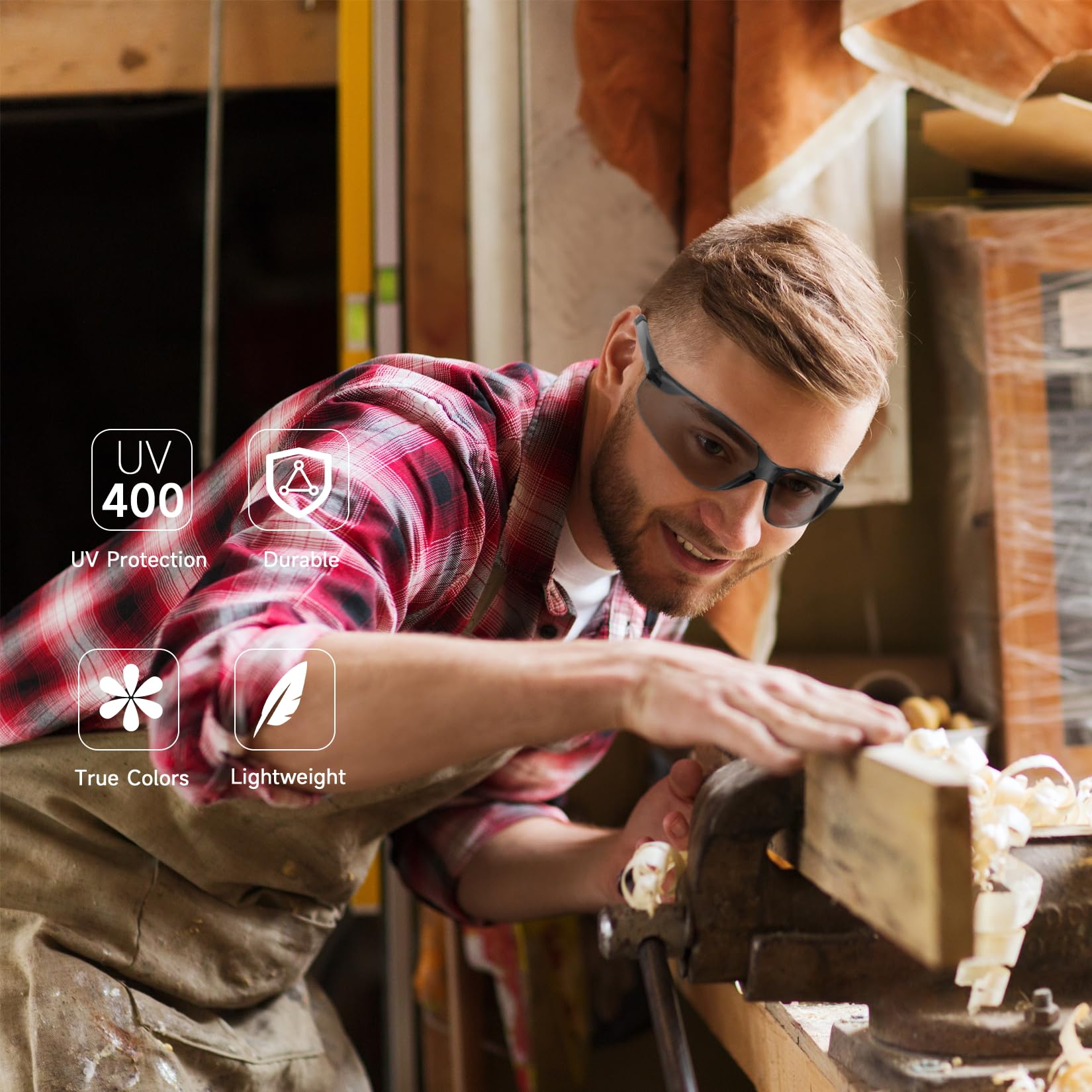 Salfboy Z87.1 safety glasses for work