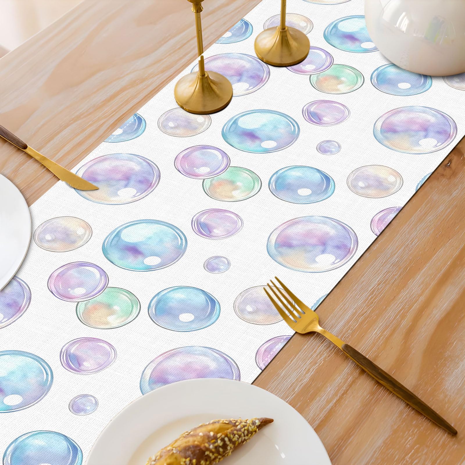 Lightweight table runner easy to carry for gatherings