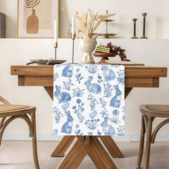 No fading non-shrink table runner for festive table decor