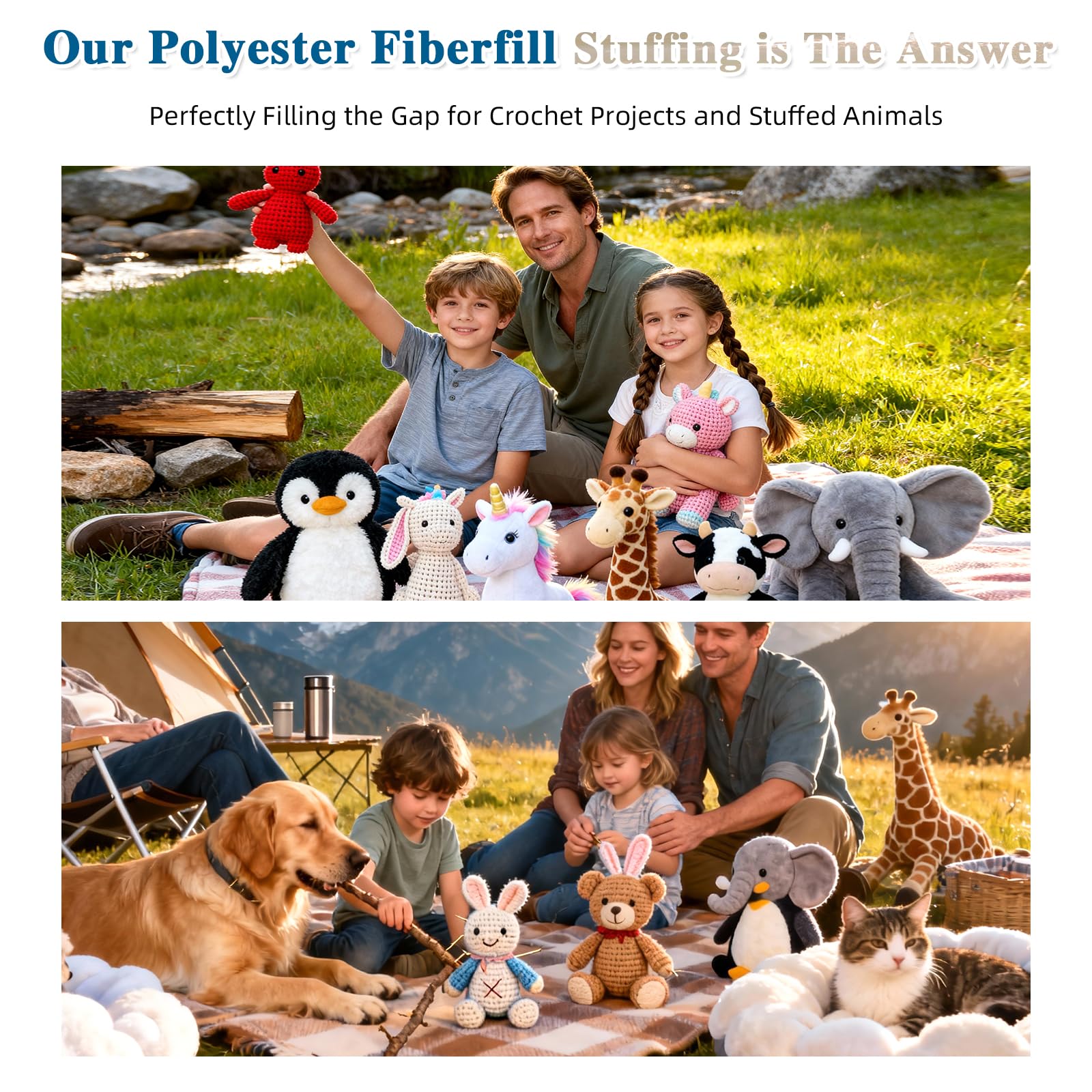 Plushies crochet dolls stuffing polyfill Jecqbor