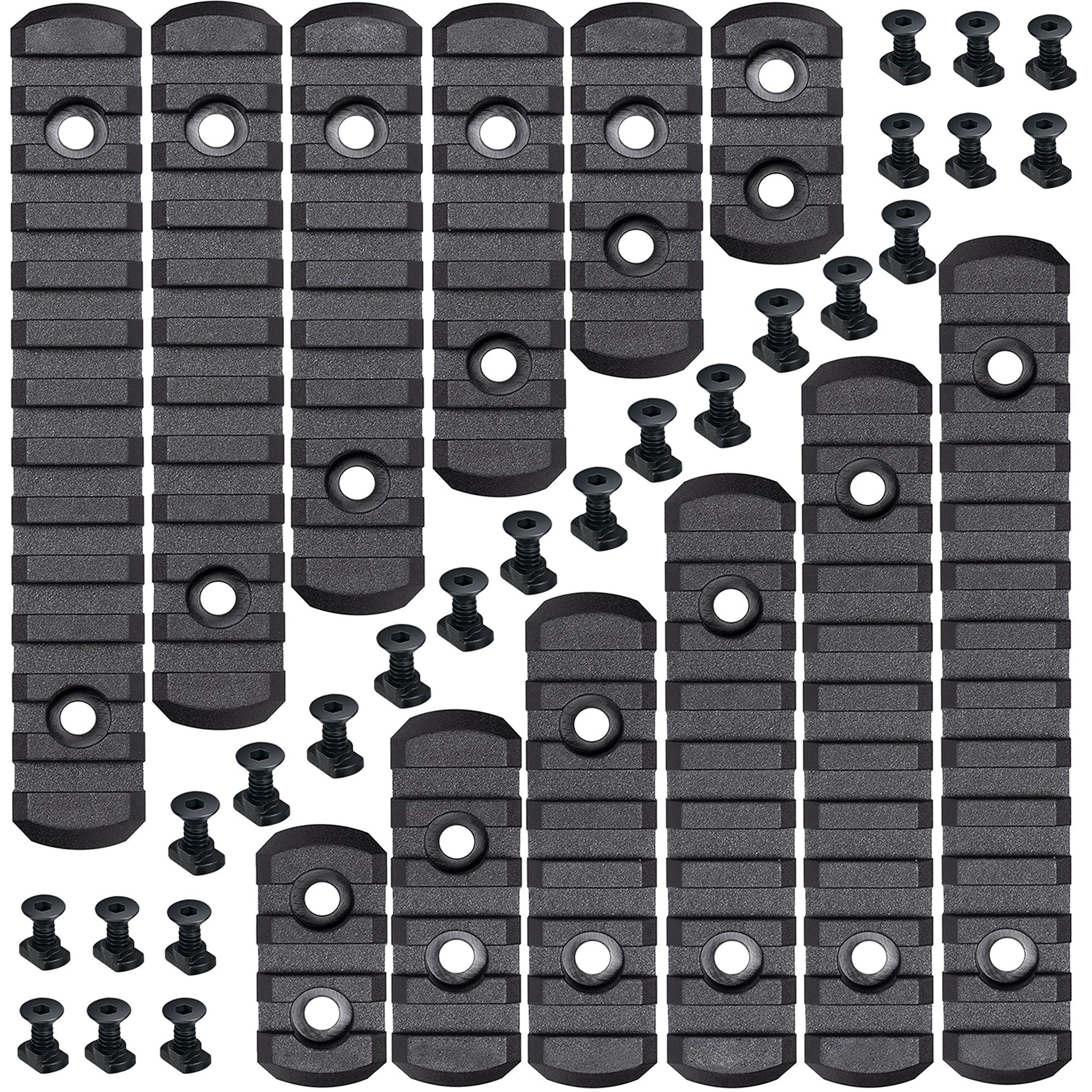 Polymer Black Picatinny rail with beveled ends product image
