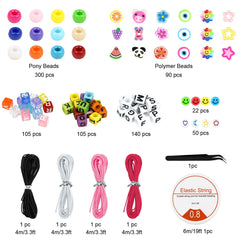 350 random letter beads across 3 types