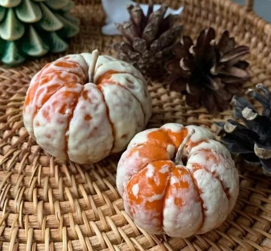 Polymer clay mold option from silicone mandarin design